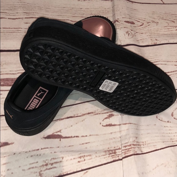 🆕 PUMA SUEDE PLATFORM "ROSE GOLD/BLACK" WMNS - Picture 7 of 7
